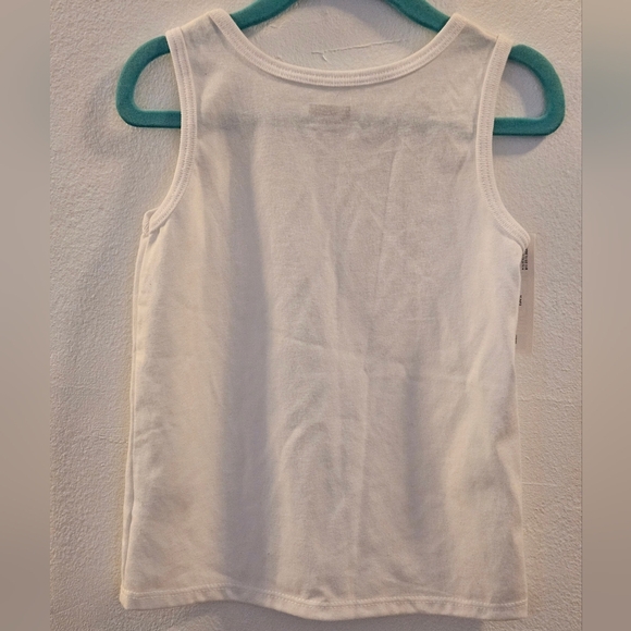 Solid jersey tank white size 3t by garanimals NWT - Picture 2 of 5